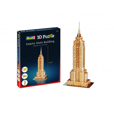 QUEBRA CABEÇA 3D PUZZLE EMPIRE STATE BUILDING REVELL KIT PARA MONTAR 24 PEÇAS REV 00119